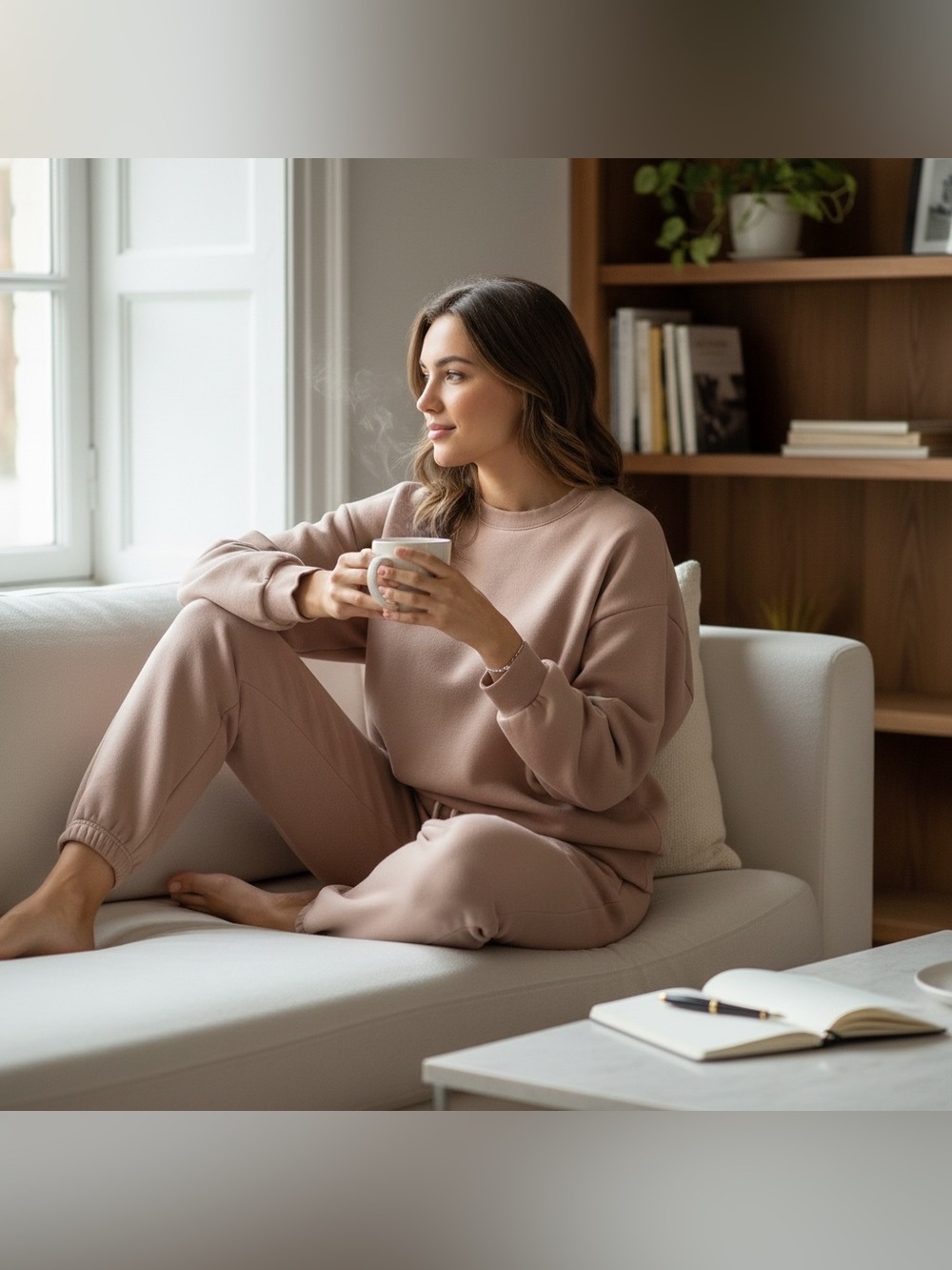 nuuds Cozy Crewneck Sweatshirt and Joggers Set